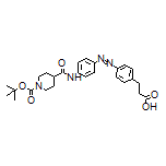 3-[4-[[4-(1-Boc-piperidine-4-carboxamido)phenyl]diazenyl]phenyl]propanoic Acid