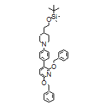 2,6-Bis(benzyloxy)-3-[4-[4-[2-[(tert-butyldimethylsilyl)oxy]ethyl]piperidin-1-yl]phenyl]pyridine