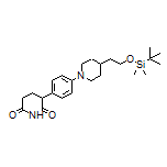 3-[4-[4-[2-[(tert-Butyldimethylsilyl)oxy]ethyl]-1-piperidyl]phenyl]piperidine-2,6-dione