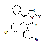 (S)-4-Benzyl-3-[(S)-2-(3-bromophenyl)-3-(4-chlorophenyl)propanoyl]oxazolidin-2-one