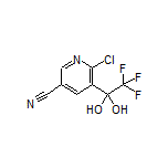 6-Chloro-5-(2,2,2-trifluoro-1,1-dihydroxyethyl)nicotinonitrile