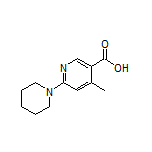 4-Methyl-6-(1-piperidyl)nicotinic Acid