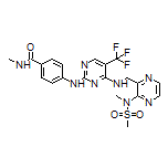 N-Methyl-4-[[4-[[[3-(N-methylmethylsulfonamido)-2-pyrazinyl]methyl]amino]-5-(trifluoromethyl)-2-pyrimidinyl]amino]benzamide