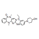 2-[[2-Ethoxy-4-(4-hydroxy-1-piperidyl)phenyl]amino]-5,11-dimethyl-5H-benzo[e]pyrimido[5,4-b][1,4]diazepin-6(11H)-one