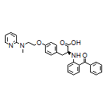 (S)-2-[(2-Benzoylphenyl)amino]-3-[4-[2-[methyl(2-pyridyl)amino]ethoxy]phenyl]propanoic Acid