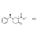 Methyl (R)-3-Methyl-4-oxo-1-[(R)-1-phenylethyl]piperidine-3-carboxylate Hydrochloride