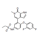 N-[4-(2,4-Difluorophenoxy)-3-(6-methyl-7-oxo-6,7-dihydro-1H-pyrrolo[2,3-c]pyridin-4-yl)phenyl]ethanesulfonamide