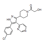 1-[4-[5-(4-Chlorophenyl)-4-(4-pyrimidinyl)-3-pyrazolyl]-1-piperidyl]-2-hydroxyethanone