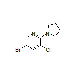 5-Bromo-3-chloro-2-(1-pyrrolidinyl)pyridine