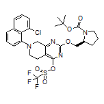 (S)-2-[(1-Boc-2-pyrrolidinyl)methoxy]-7-(8-chloro-1-naphthyl)-5,6,7,8-tetrahydropyrido[3,4-d]pyrimidin-4-yl Trifluoromethanesulfonate