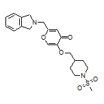 2-(Isoindolin-2-ylmethyl)-5-[[1-(methylsulfonyl)-4-piperidyl]methoxy]-4H-pyran-4-one