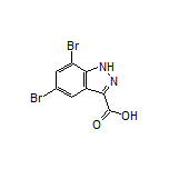 5,7-Dibromo-1H-indazole-3-carboxylic Acid