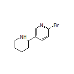 2-Bromo-5-(2-piperidyl)pyridine