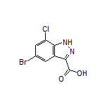 5-Bromo-7-chloro-1H-indazole-3-carboxylic Acid