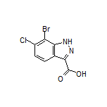 7-Bromo-6-chloro-1H-indazole-3-carboxylic Acid