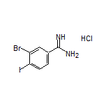 3-Bromo-4-iodobenzimidamide Hydrochloride