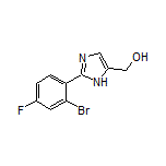 2-(2-Bromo-4-fluorophenyl)imidazole-5-methanol