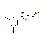 2-(3-Bromo-5-fluorophenyl)imidazole-5-methanol