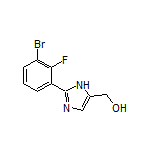 2-(3-Bromo-2-fluorophenyl)imidazole-5-methanol