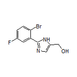 2-(2-Bromo-5-fluorophenyl)imidazole-5-methanol