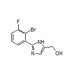 2-(2-Bromo-3-fluorophenyl)imidazole-5-methanol