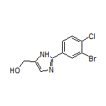 2-(3-Bromo-4-chlorophenyl)imidazole-5-methanol