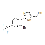 2-[2-Bromo-4-(trifluoromethyl)phenyl]imidazole-5-methanol