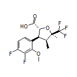 (2R,3S,4S,5R)-3-(3,4-Difluoro-2-methoxyphenyl)-4,5-dimethyl-5-(trifluoromethyl)tetrahydrofuran-2-carboxylic Acid