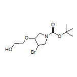 2-[(4-Bromo-1-Boc-3-pyrrolidinyl)oxy]ethanol