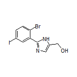 2-(2-Bromo-5-iodophenyl)imidazole-5-methanol