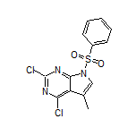 2,4-Dichloro-5-methyl-7-(phenylsulfonyl)-7H-pyrrolo[2,3-d]pyrimidine