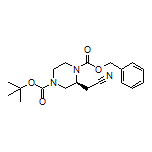 (S)-2-(4-Boc-1-Cbz-2-piperazinyl)acetonitrile