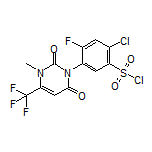 2-Chloro-4-fluoro-5-[3-methyl-2,6-dioxo-4-(trifluoromethyl)-2,3-dihydropyrimidin-1(6H)-yl]benzene-1-sulfonyl Chloride