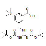 (E)-3-[(2,3-Di-Boc-guanidino)methyl]-5-(trimethylstannyl)benzoic Acid