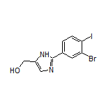 2-(3-Bromo-4-iodophenyl)imidazole-5-methanol