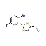 2-(2-Bromo-5-iodophenyl)-1H-imidazole-5-carbaldehyde