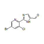 2-(5-Bromo-3-chloro-2-pyridyl)imidazole-5-carbaldehyde