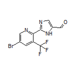 2-[5-Bromo-3-(trifluoromethyl)-2-pyridyl]imidazole-5-carbaldehyde