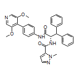 (S)-N-[1-[[4-(3,5-Dimethoxy-4-pyridyl)phenyl]amino]-1-oxo-3,3-diphenyl-2-propyl]-1-methyl-1H-pyrazole-5-carboxamide