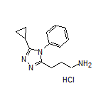 3-(5-Cyclopropyl-4-phenyl-4H-1,2,4-triazol-3-yl)-1-propanamine Hydrochloride