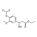 Ethyl 3-[4-(Difluoromethoxy)-3-methoxyphenyl]-3-hydroxypropanoate