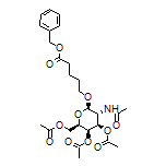 (2R,3R,4R,5R,6R)-5-Acetamido-2-(acetoxymethyl)-6-[[5-(benzyloxy)-5-oxopentyl]oxy]tetrahydro-2H-pyran-3,4-diyl Diacetate