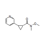 N-Methoxy-N-methyl-2-(3-pyridyl)cyclopropanecarboxamide