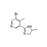 3-Bromo-4-methyl-5-(5-methyl-4,5-dihydro-2-imidazolyl)pyridine