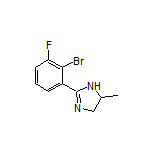 2-(2-Bromo-3-fluorophenyl)-5-methyl-4,5-dihydro-1H-imidazole