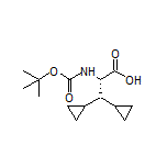 (S)-2-(Boc-amino)-3,3-dicyclopropylpropanoic Acid