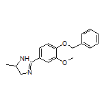 2-[4-(Benzyloxy)-3-methoxyphenyl]-5-methyl-4,5-dihydro-1H-imidazole