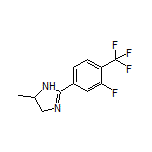 2-[3-Fluoro-4-(trifluoromethyl)phenyl]-5-methyl-4,5-dihydro-1H-imidazole