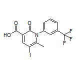 5-Iodo-6-methyl-2-oxo-1-[3-(trifluoromethyl)phenyl]-1,2-dihydropyridine-3-carboxylic Acid