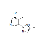 3-Bromo-4-methyl-5-(5-methyl-2-imidazolyl)pyridine